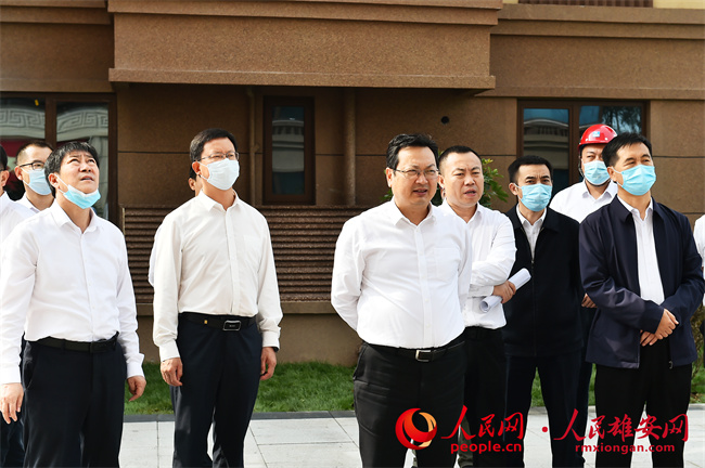 9月3日，張國華到容東片區華望城調研市場化住宅項目建設情況。劉向陽攝