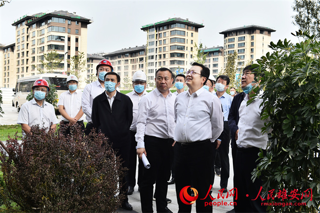 9月3日，張國華到容東片區華望城調研市場化住宅項目建設情況。劉向陽攝