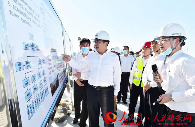 張國華調(diào)研起步區(qū)、啟動區(qū)項目建設。劉向陽攝