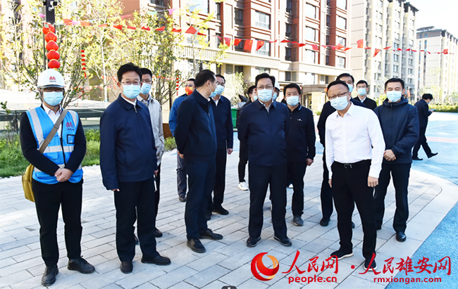 張國華調研容城縣、容西片區及千年秀林安全生產工作。劉向陽攝