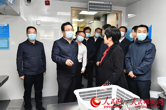 張國華調研容城縣、容西片區及千年秀林安全生產工作。劉向陽攝