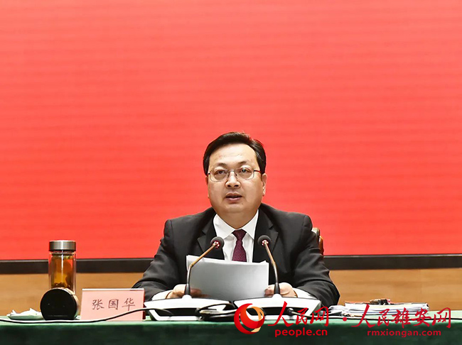 雄安新區(qū)召開黨風(fēng)廉政建設(shè)工作會議暨政治性警示教育大會。劉向陽攝