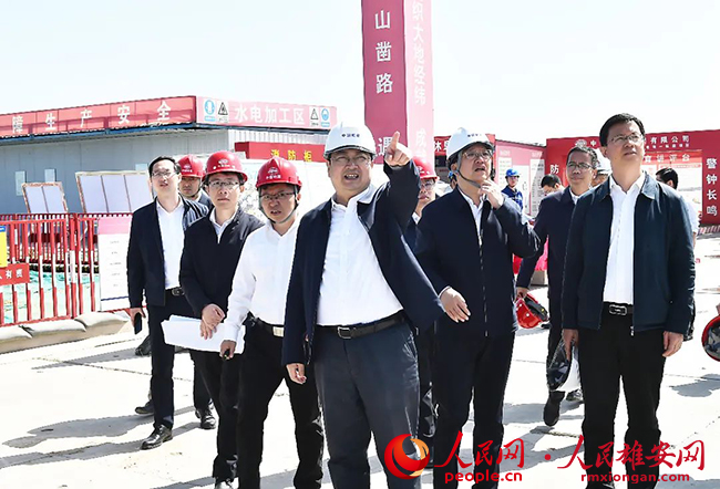 張國華在容西片區、昝崗片區調研重點項目建設參加“大走訪——問題解決月”活動。劉向陽攝