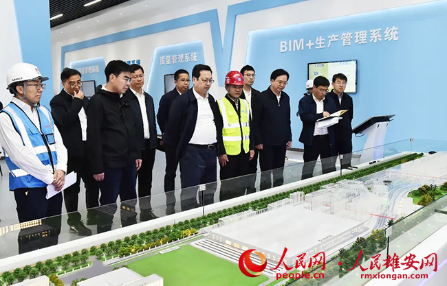 張國華在容西片區、昝崗片區調研重點項目建設參加“大走訪——問題解決月”活動。劉向陽攝