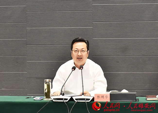 雄安新區(qū)召開工程建設(shè)領(lǐng)域座談會。劉向陽攝
