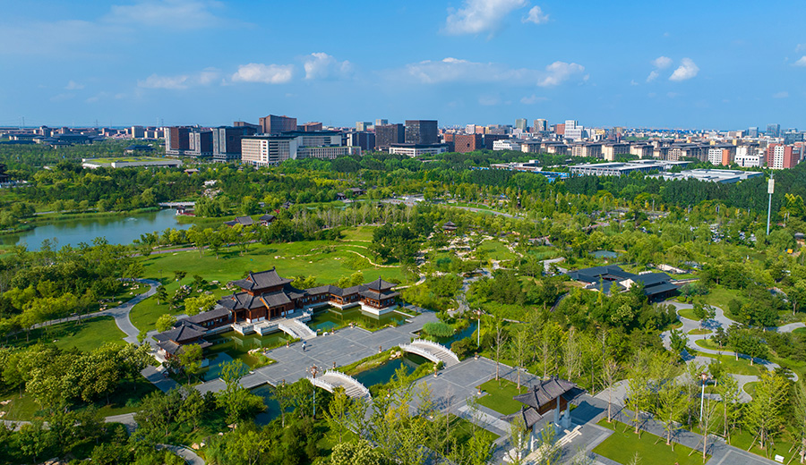 雄安悅容公園。齊鑫攝